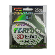 Шнур "PERFECT 3D" (зелений, 8-х жильный) 150 m / 0.14 mm 13.2 kg