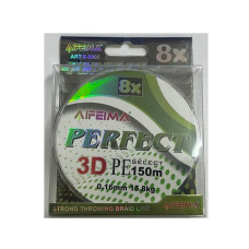 Шнур "PERFECT 3D" (зелений, 8-х жильный) 150 m / 0.16 mm 15.8 kg