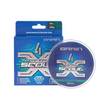 Шнур Brain Scout 4X 150m (camo green) 0.128mm 7.2kg