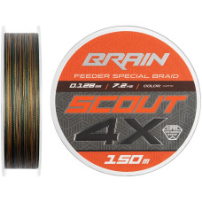 Шнур Brain Scout 4X (2026) 150m (camo) 0.128mm 7.2kg