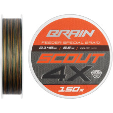 Шнур Brain Scout 4X (2026) 150m (camo) 0.148mm 8.6kg