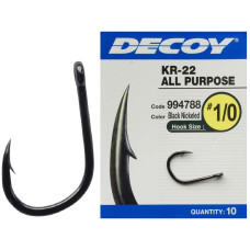Гачок Decoy KR-22 Black Nickeled 02, 12 шт/уп