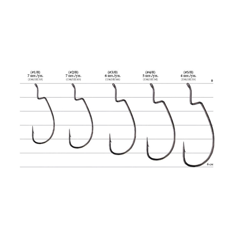 Гачок Decoy Worm21 Digging Hook #4/0 (5 шт/уп)