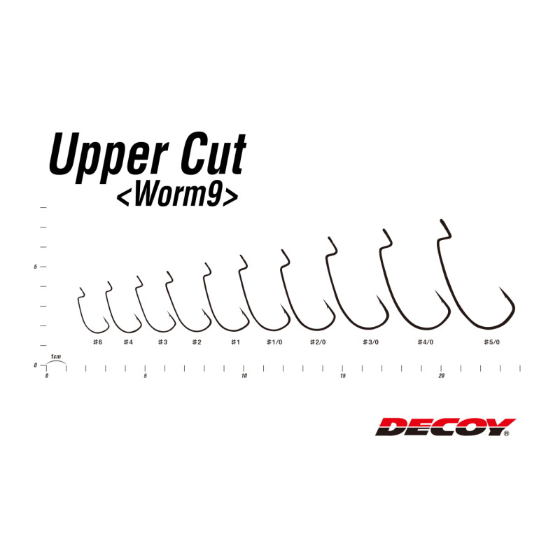 Гачок Decoy Worm9 Upper Cut #2 (9 шт/уп)