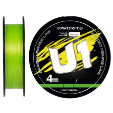 Шнур Favorite U1 PE 4x 150m (light green) #0.3/0.094mm 4lb/1.8kg