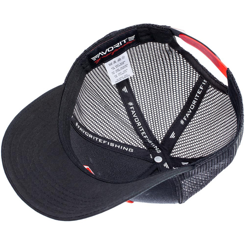 Кепка Favorite Black Red F Logo сітка 58
