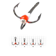 Гачок трійник с каплею Fishing ROI 14 WR (25шт/уп) (M620)