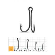 Double Hook Short Shank BN # 6 6 шт. х 10
