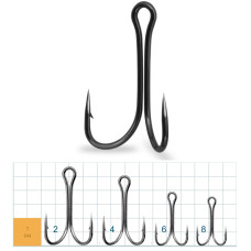 Gurza Double Hook Short Shank BN # 4 50 шт.