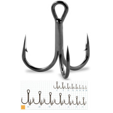 Gurza Round treble hook ST-36 # 1 BC 10 шт.
