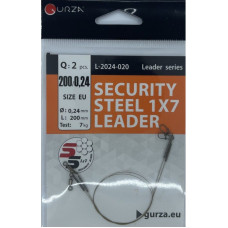 Gurza SECURITY STEEL 1x7 LEADER 200мм/0,24Ø 2шт. х10 (Test 7kg)