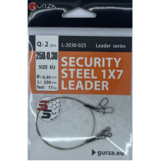 Gurza SECURITY STEEL 1x7 LEADER 200мм/0,30Ø 2шт. х10 (Test 11kg)