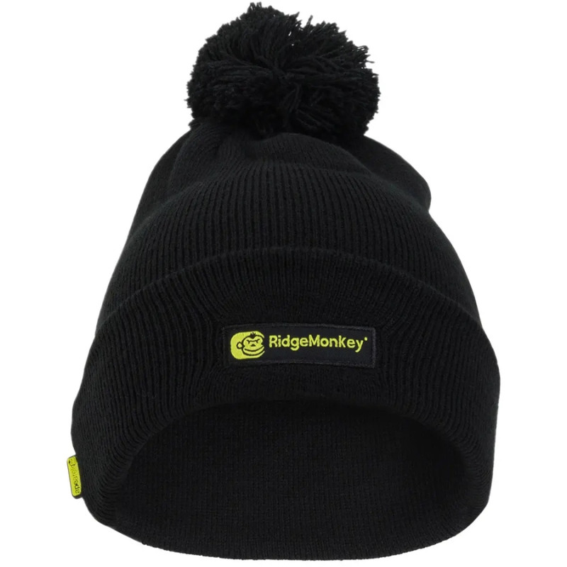 Шапка RidgeMonkey Bobble Beanie Hat Black