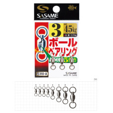 Вертлюг з підшипником SASAME Ball Bearing Swivel №0 310-A (3 шт/уп) 27 kg.