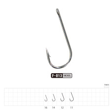 Гачок SASAME CHIKA RINGED №11 F-813 NICKEL (16 шт)