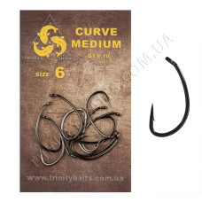 Гачки Trinity baits CURV MEDIUM 6 (10 шт)
