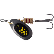 Блешня X-Fish Dark Side №2 4g Nikel black lime