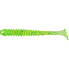 Силікон X-Fish Guddi 3.5" Chartreuse Green & Black Flake (5шт/уп)