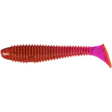 Силікон X-Fish Guddi Fat 4" Lox Rose Red & Black Flake (4шт/уп)