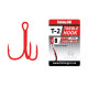 Трійник Fishing ROI Treble Hook T-2 RED #4 (уп.5шт)