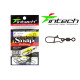 Застібка з вертлюгом Intech QuickLock Snap Rolling Matt black (5 шт) #2