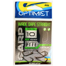 Гачок Optimist Carp Wade gape straight Teflon BN №10