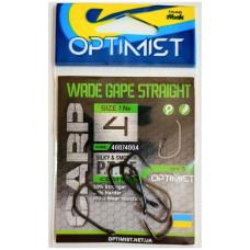Гачок Optimist Carp Wade gape straight Teflon BN №4