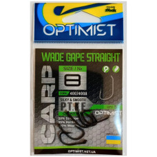 Гачок Optimist Carp Wade gape straight Teflon BN №8