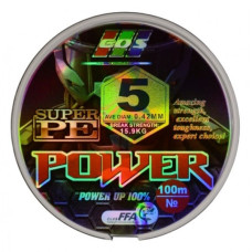 Шнур Super PE POWER 0,14 mm 100 m 4,5 kg