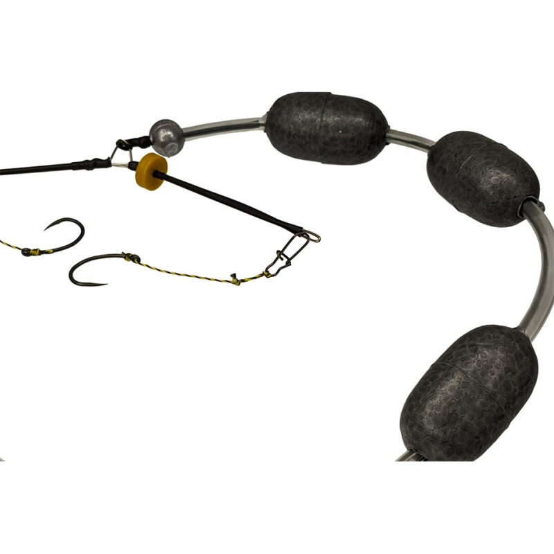 "Silver Carp Rigs" Снасть на товстолоба Придонна 2 гачки