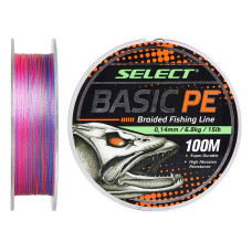 Шнур Select Basic PE 100m (multicolor) 0.16mm 18lb/8.3kg