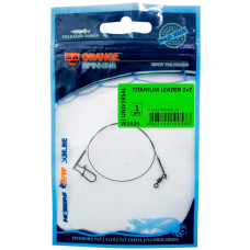 Повідець Ukrspin Orange Spinning титан 1x7 30см 23кг(50lb)/0.54мм