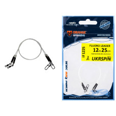 Повідець Ukrspin Orange Spinning Fluoro Sunline 20см 14кг(30lb)/0.6мм (2шт/уп)