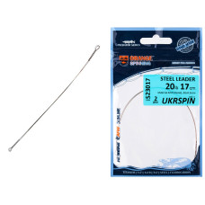 Повідець Ukrspin Orange Spinning сталь AFW пайка 17см/ 9кг(20lb)0.3мм (2шт/уп)