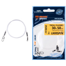 Повідець UKRSPIN Orange Spinning Fluoro Sunline 30см 14кг(30lb)/0.6мм (2шт/уп)