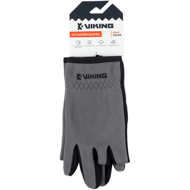 Рукавички Viking Fishing Ice Master Gloves M (fleece) classic к:grey-graphite