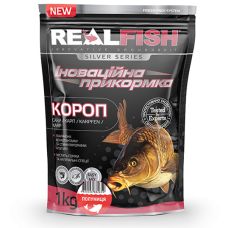 Прикормка Real Fish Короп Полуниця 1000 гр