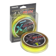 Шнур плетений Fishing ROI X-Run 4PE 150м 0.205mm lemon yellow (M721)