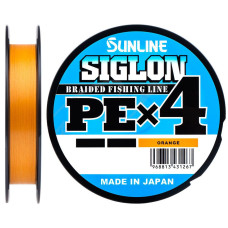 Шнур Sunline Siglon PE х4 150m (оранж.) #1.0/0.171mm 16lb/7.7kg